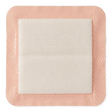 Silicone Foam Dressing Optifoam® Gentle Ex With Border Film Backing Silicone Face Square Sterile
