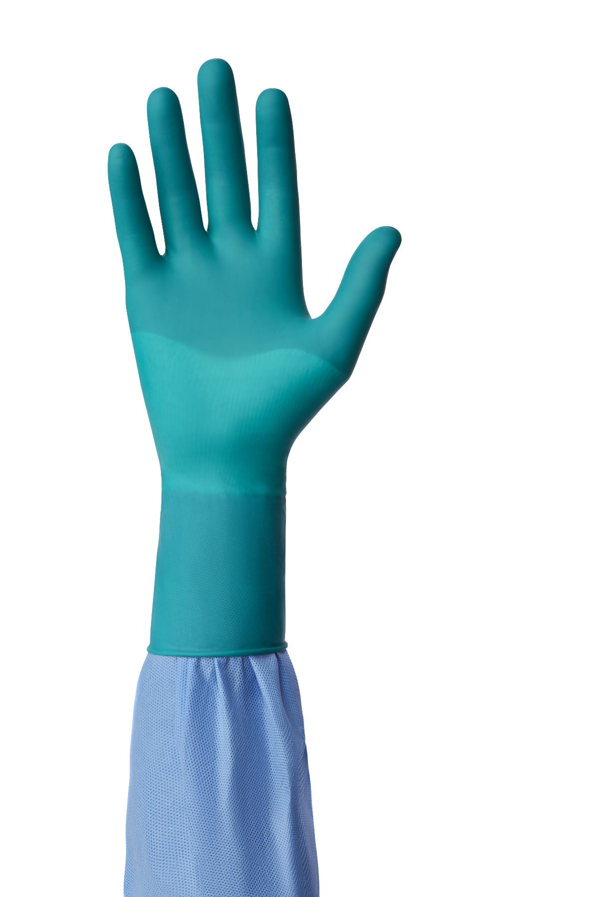 SensiCare PI Green Surgical Gloves