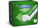 FitRight Extended Wear High-Capacity Adult Incontinence Briefs