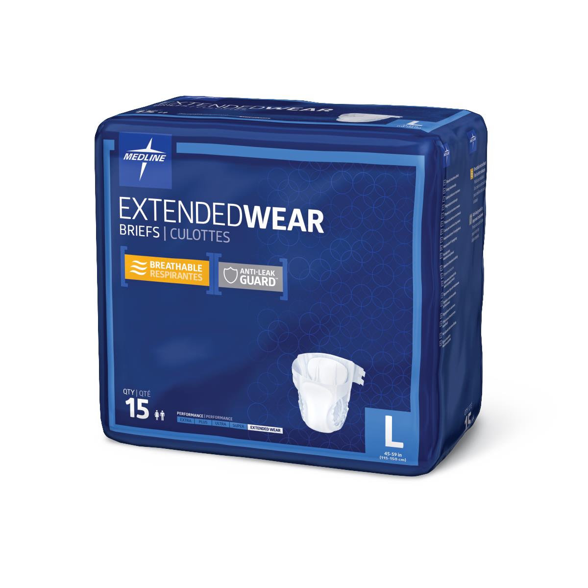 FitRight Extended Wear High-Capacity Adult Incontinence Briefs