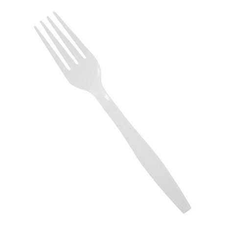 Medline Disposable White Plastic Forks - BeHope