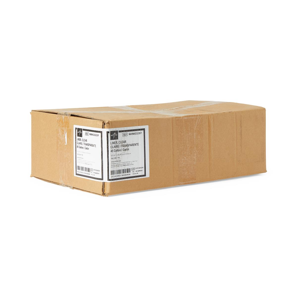 Medline Clear LDPE Trash Can Liners