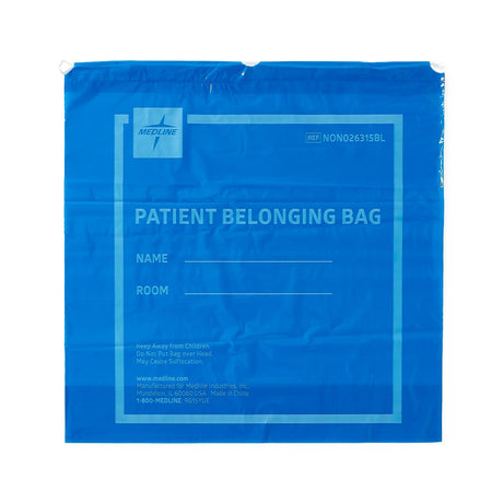 Medline Plastic Patient Belongings Bags with Drawstring - BeHope