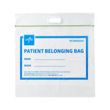 Medline Plastic Patient Belongings Bags with Patch Handle