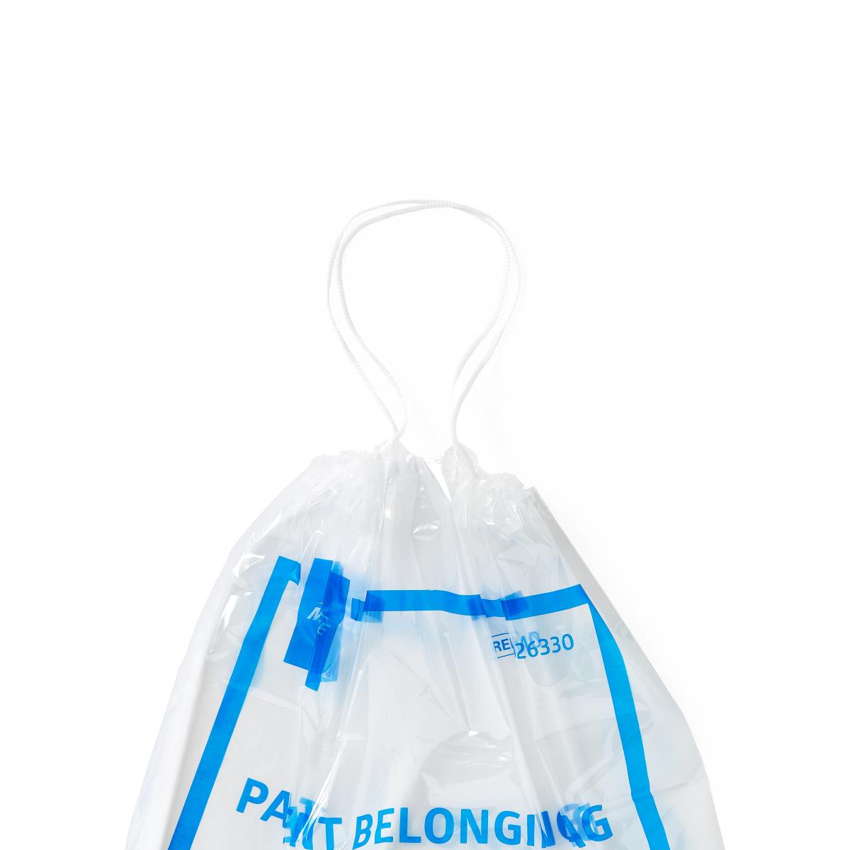 Medline Plastic Patient Belongings Bags with Drawstring