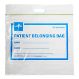 Medline Plastic Patient Belongings Bags with Patch Handle