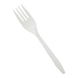 Medline Disposable White Plastic Forks