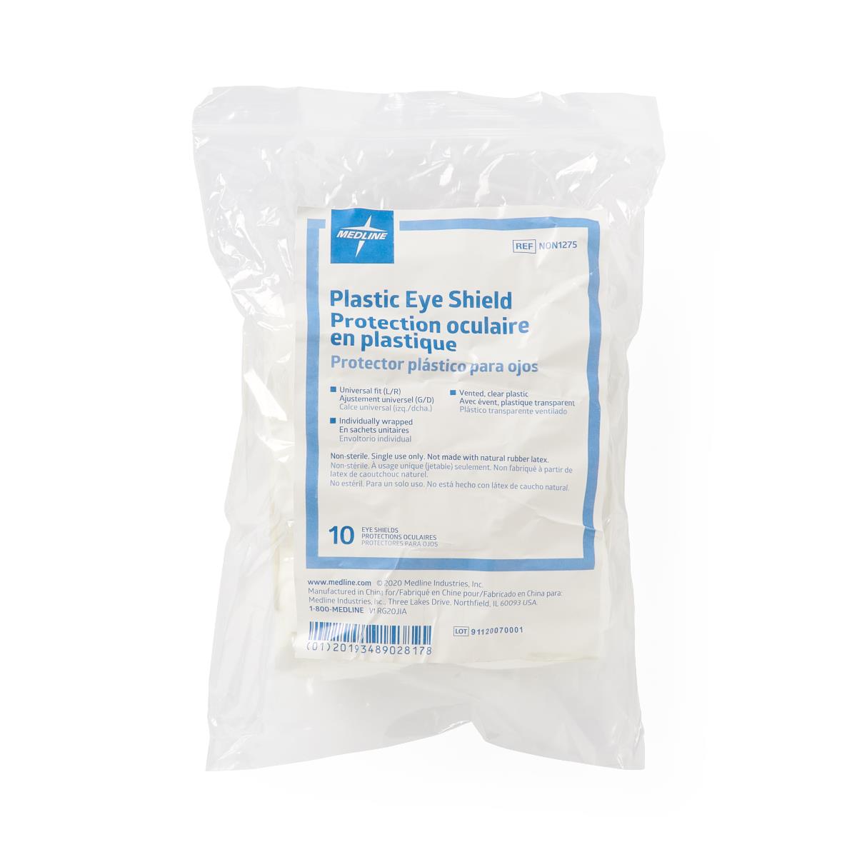 Medline Plastic Eye Shields With Vent Holes