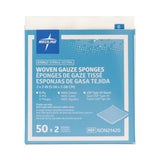 Medline Sterile 100% Cotton Woven Gauze Sponges
