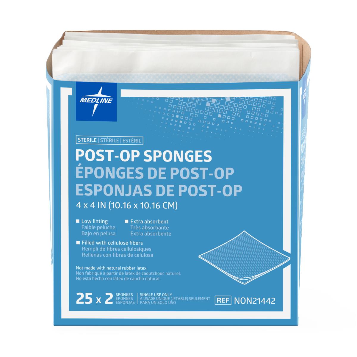 Medline Post-Op Sterile Gauze Sponges
