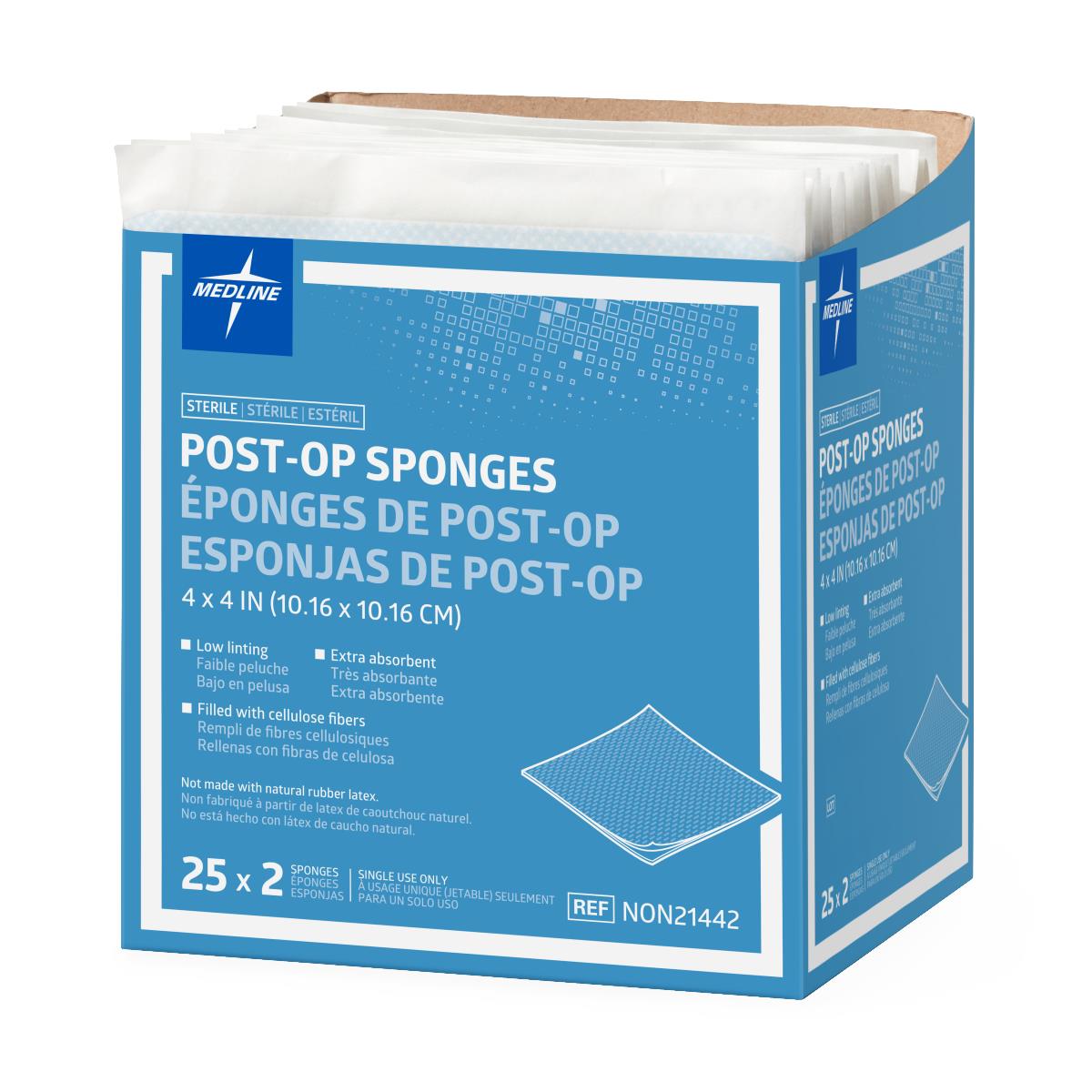 Medline Post-Op Sterile Gauze Sponges