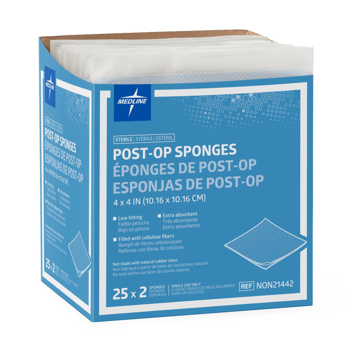 Medline Post-Op Sterile Gauze Sponges