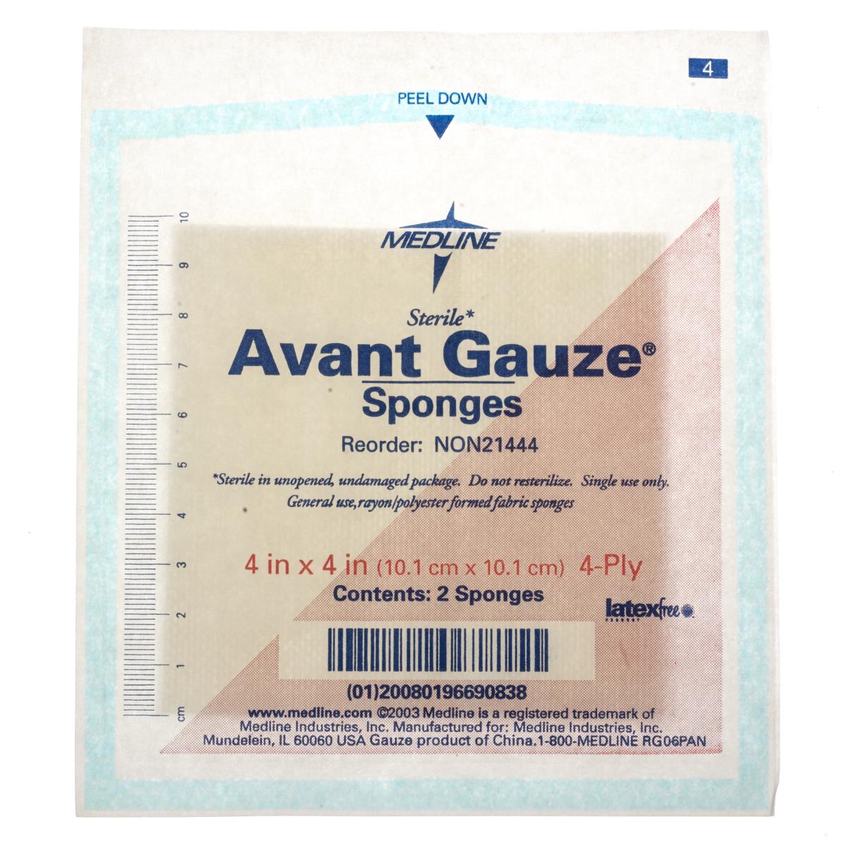 Medline Standard Sterile Nonwoven Gauze Sponges