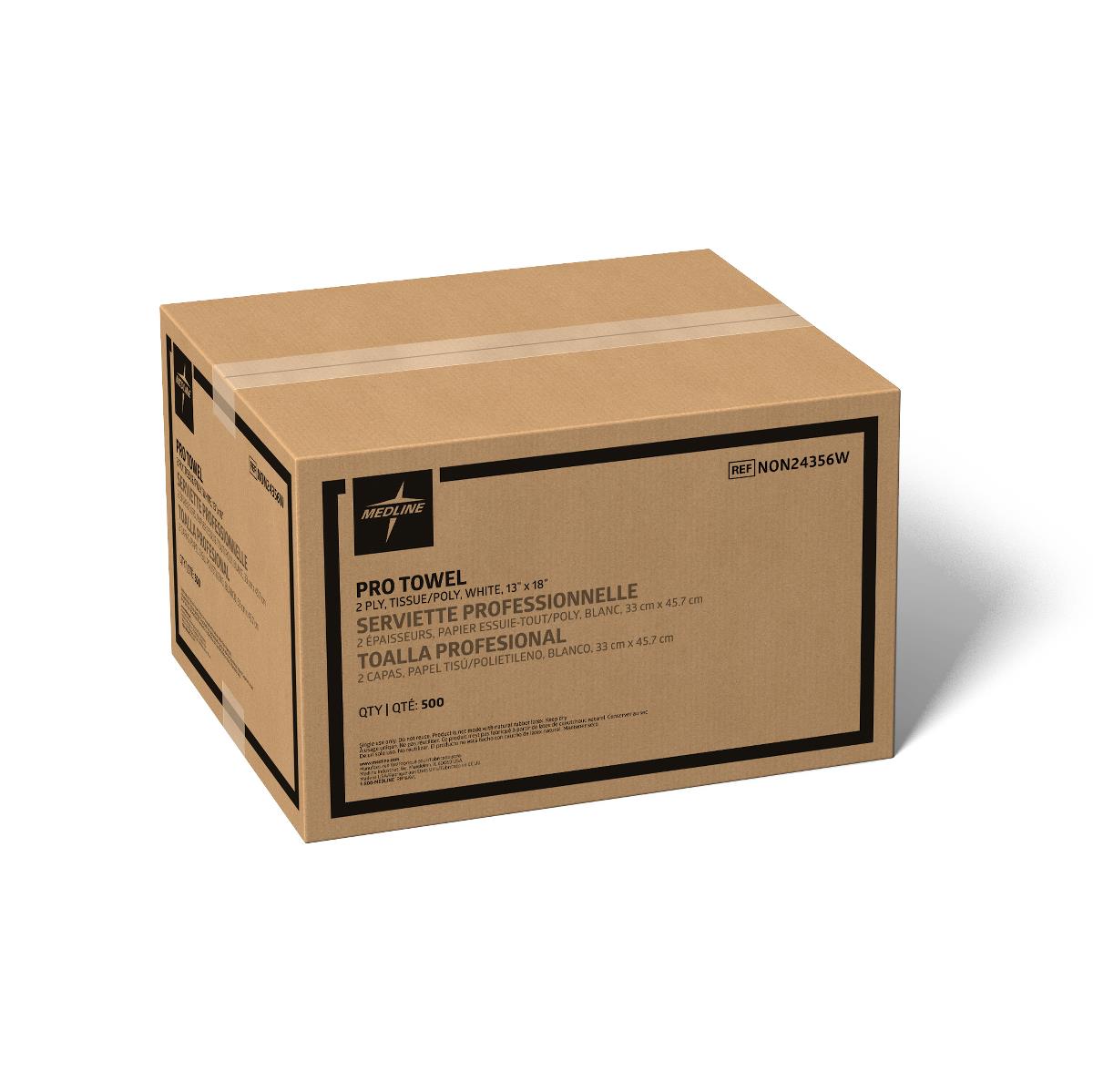 Medline 2-Ply Tissue/Poly Professional Towels