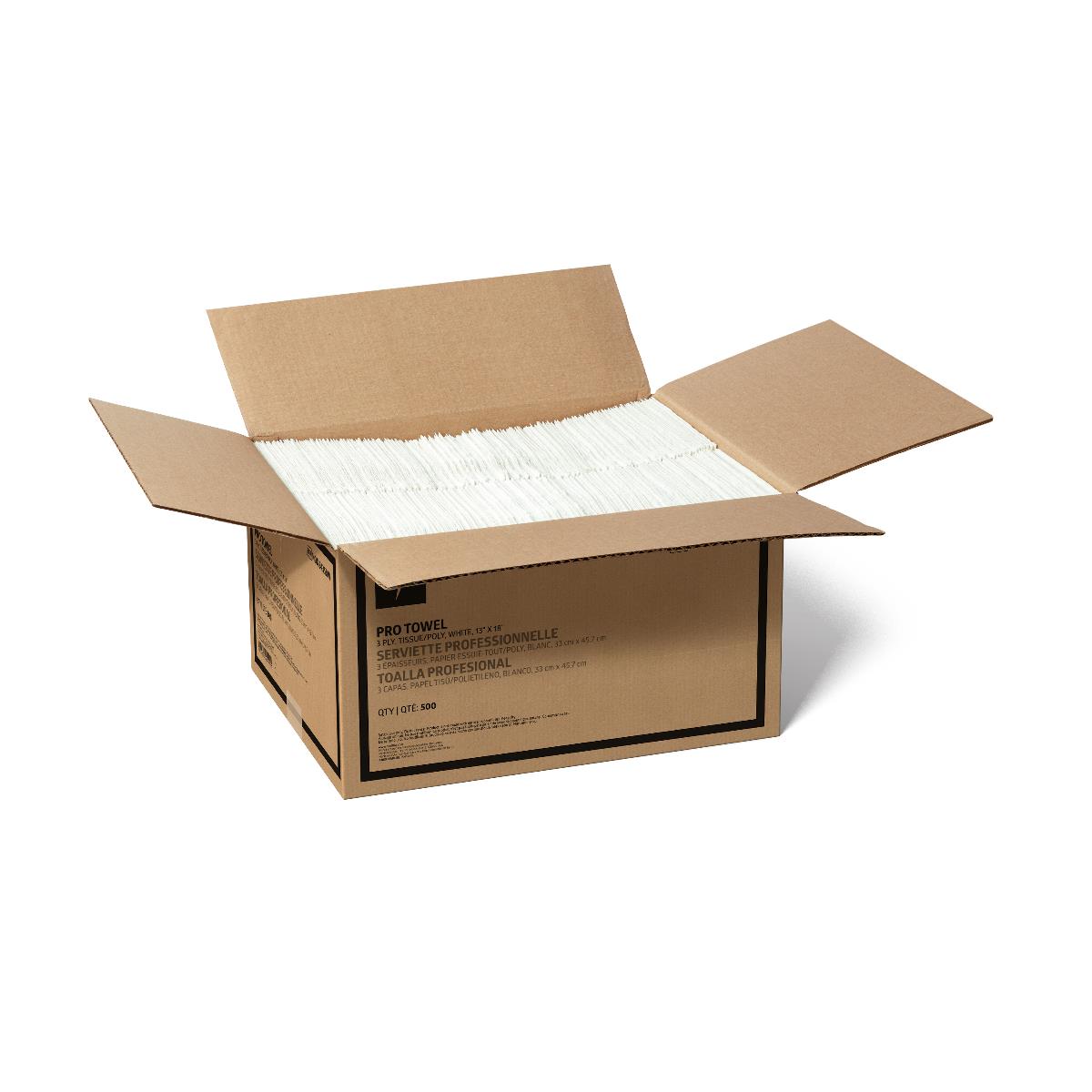 Medline 3-Ply Disposable Poly-Backed Tissues