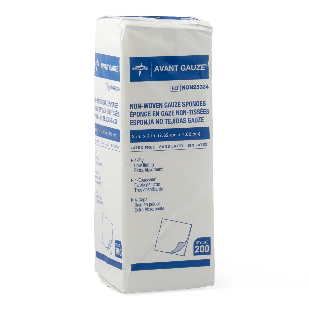 Medline Standard Nonsterile Nonwoven Gauze Sponges