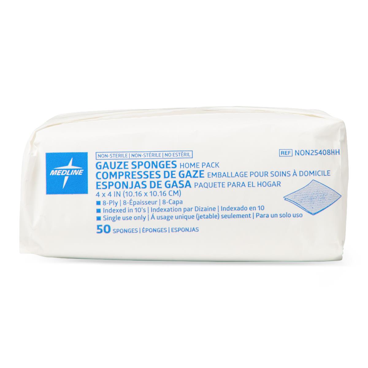 Medline Nonsterile 100% Cotton Woven Gauze Sponges