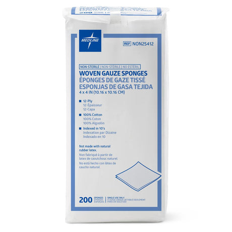 Medline Nonsterile 100% Cotton Woven Gauze Sponges - BeHope