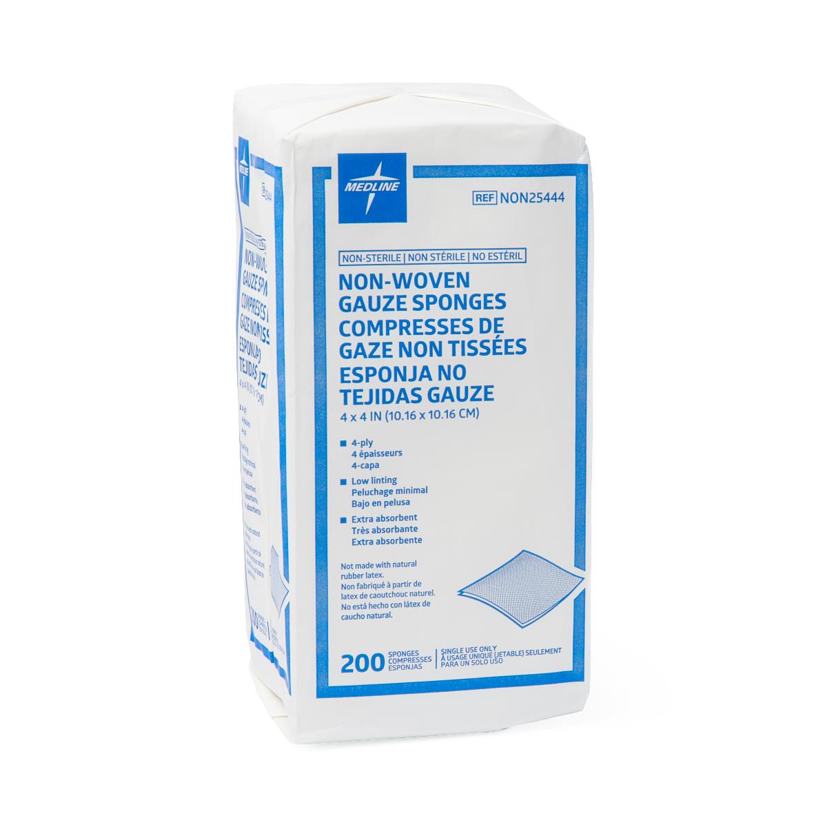 Medline Standard Nonsterile Nonwoven Gauze Sponges