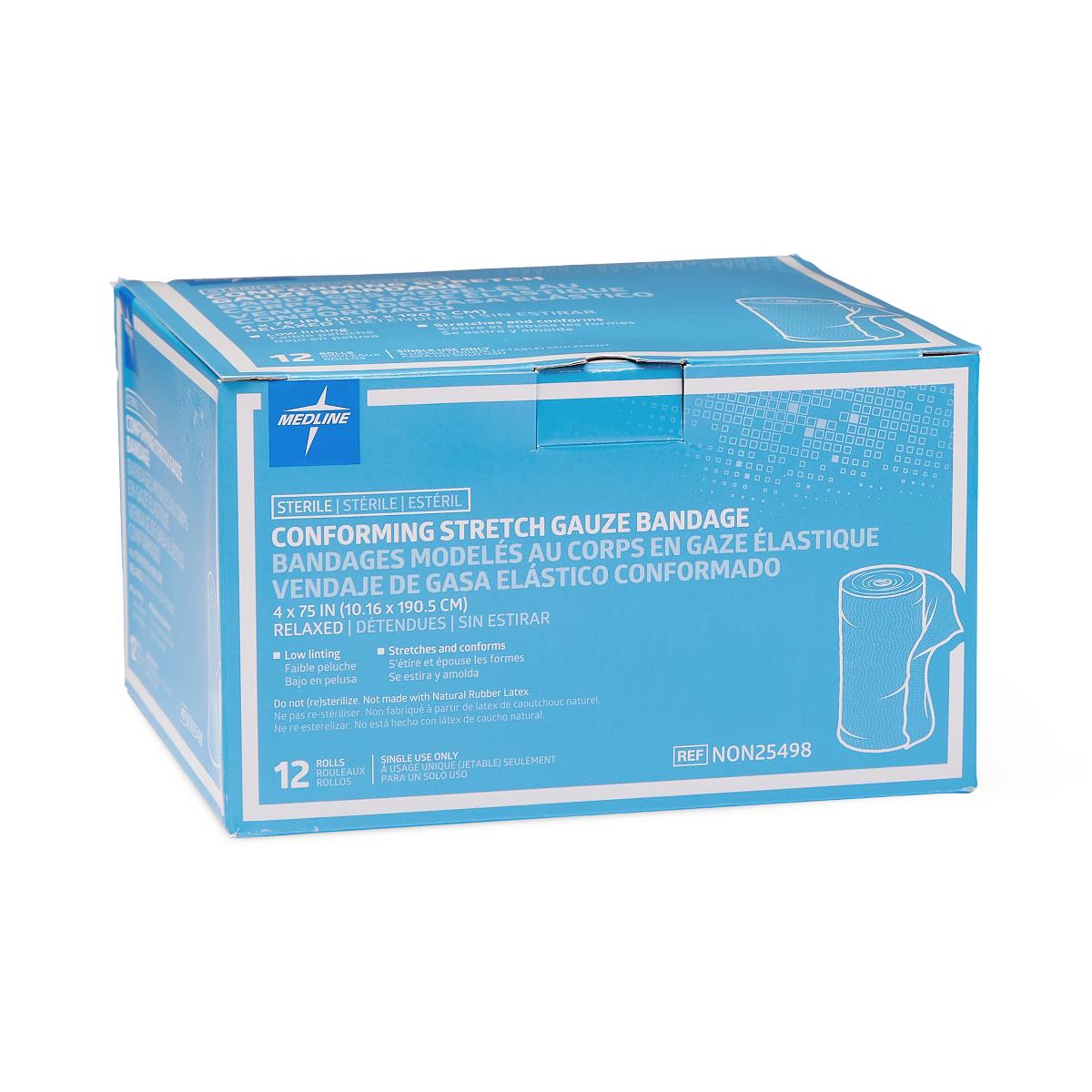 Medline Sterile Conforming Stretch Gauze Bandages