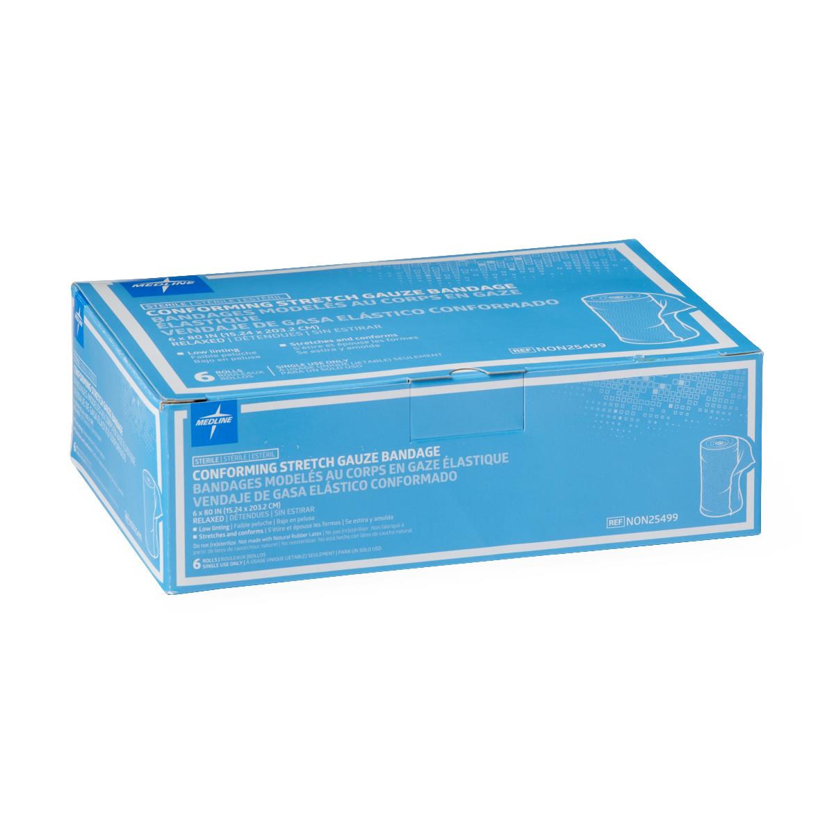 Medline Sterile Conforming Stretch Gauze Bandages