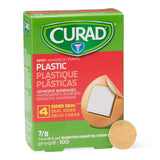 Adhesive Spot Bandage Curadâ® Plastic Tan 7/8 Inch Diameter Sterile