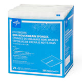 Drain Sponge Medline 4 X 4 Inch 6-ply Sterile 2 Per Pack