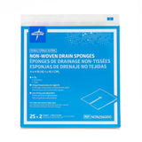 Drain Sponge Medline 4 X 4 Inch 6-ply Sterile 2 Per Pack
