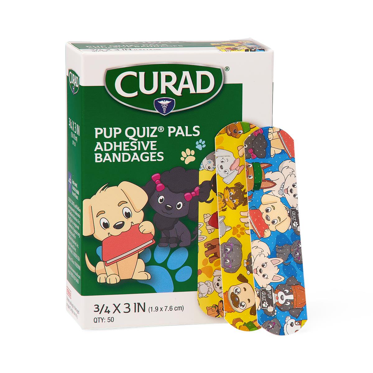 CURAD Pup Quiz Pals Adhesive Bandages