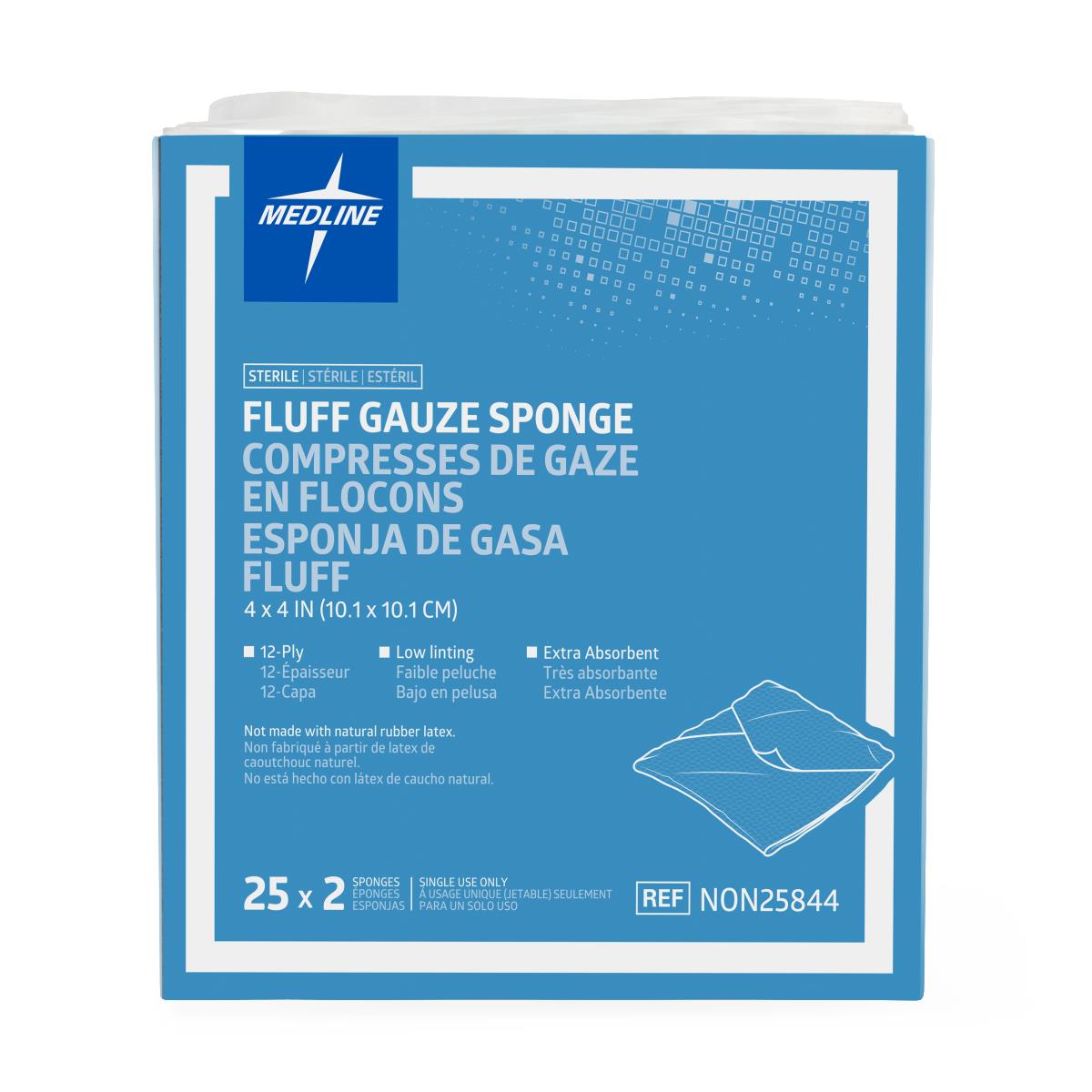 Bulkee II Sterile Extra Absorbent Super Fluff Sponge