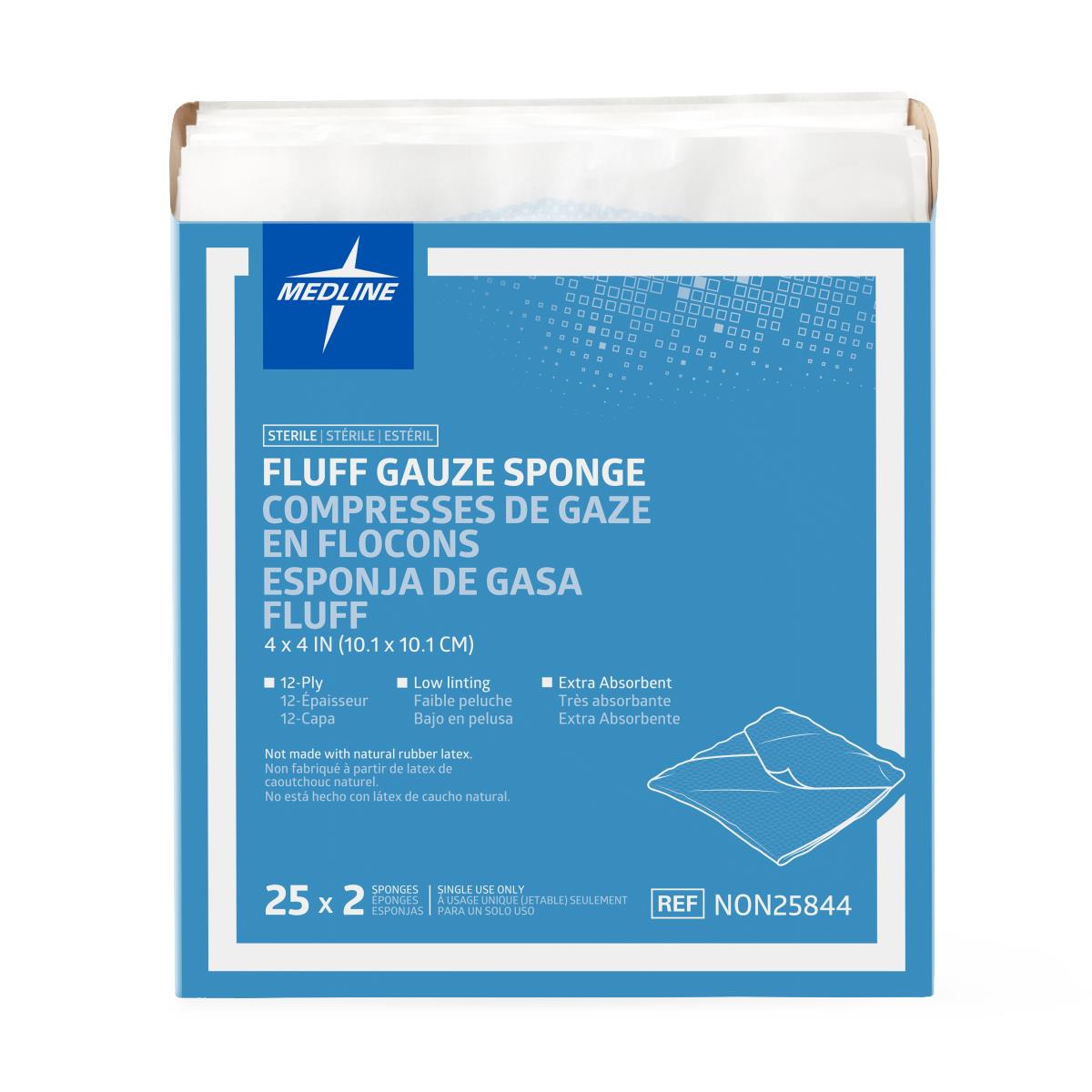 Bulkee II Sterile Extra Absorbent Super Fluff Sponge