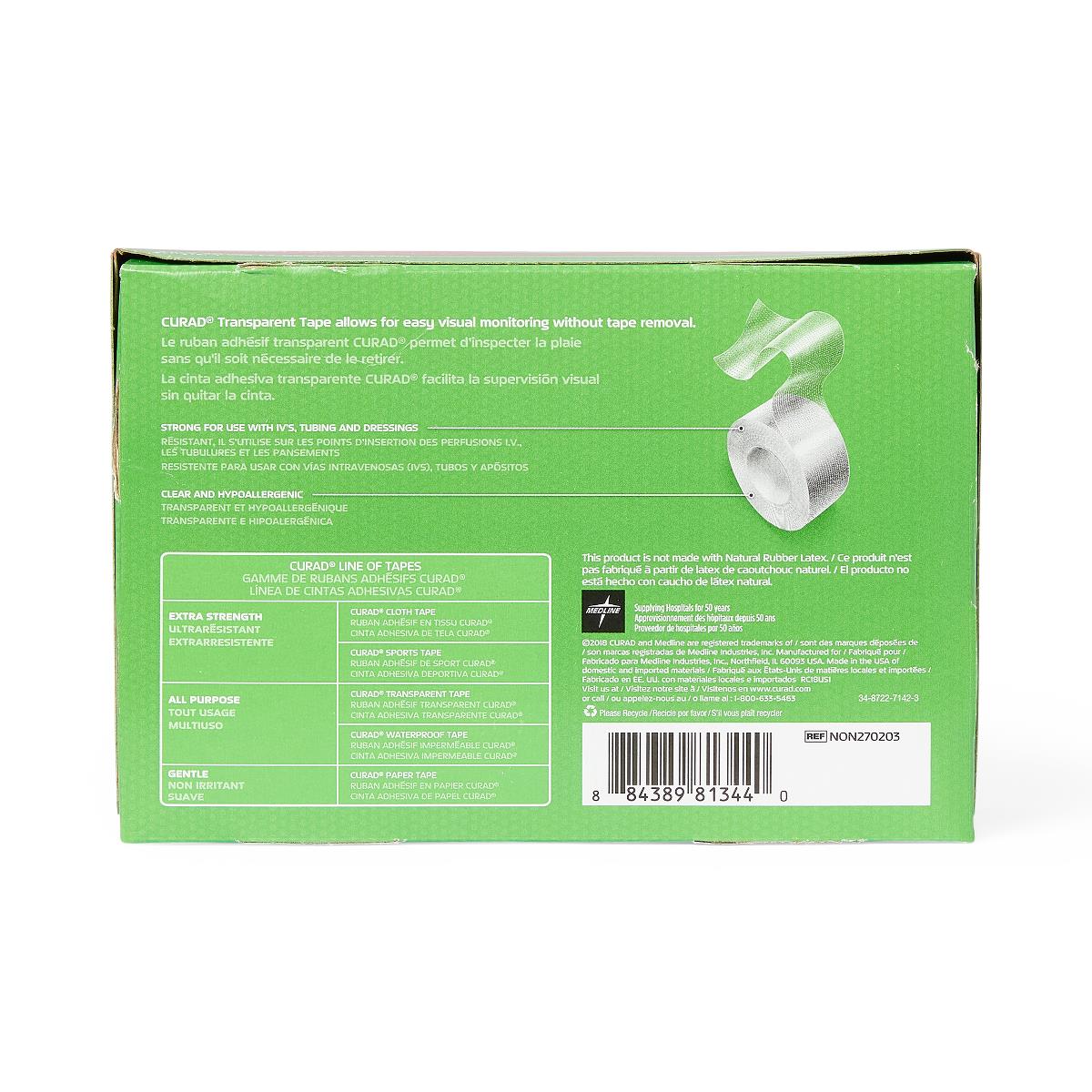 CURAD Transparent Plastic Medical Adhesive Tape