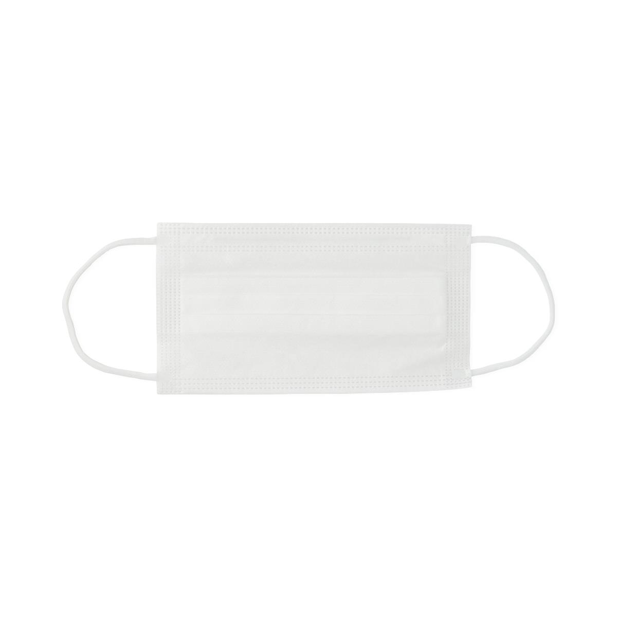 Medline ASTM Level 1 White Procedure Face Mask with Ear Loops