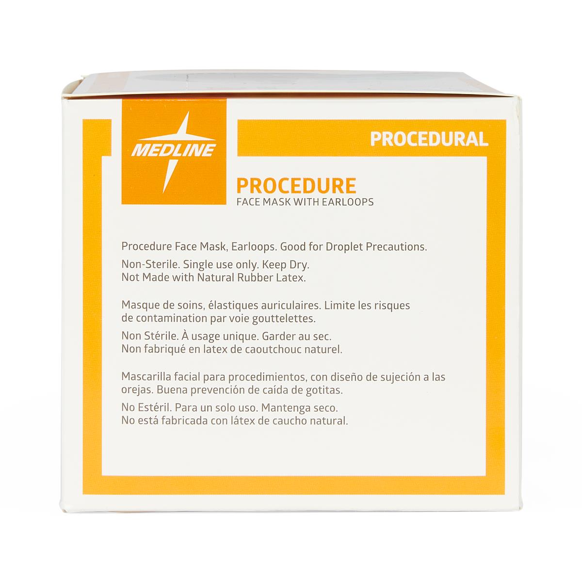 Medline ASTM Level 1 Basic Procedure Face Mask with Ear Loops