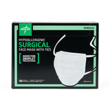 Medline ASTM Level 1 Surgical Mask with Hypoallergenic Filter and Ties