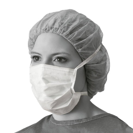 Medline ASTM Level 1 Sensitive Skin Surgical Face Masks with Ties