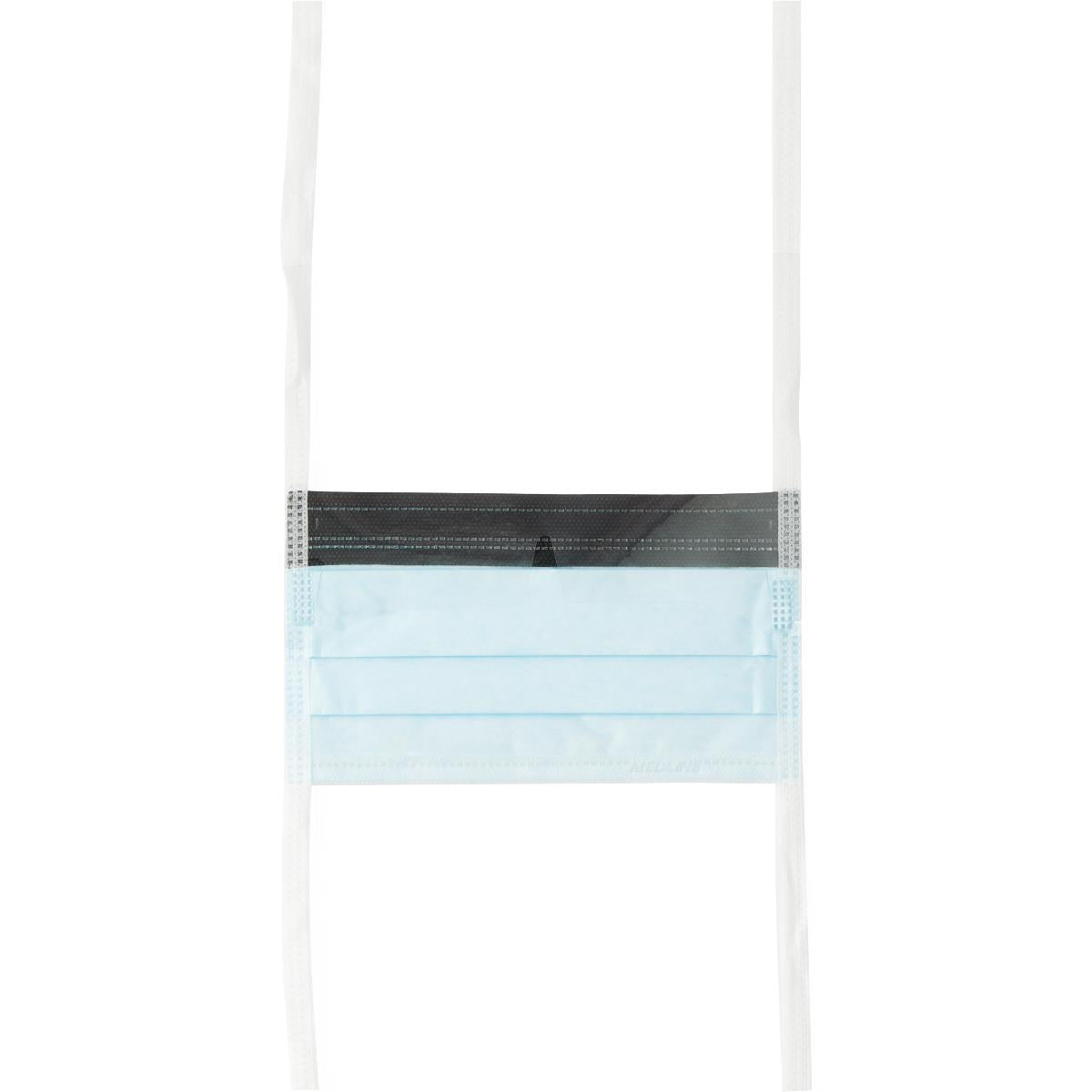 Medline ASTM L1 Surgical Mask with Anti-Fog Eye Shield with Ties