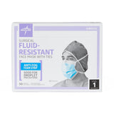 Medline ASTM L1 Surgical Face Mask with Anti-Fog Foam and Ties