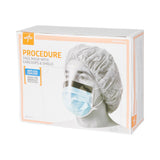 Medline ASTM Level 1 Procedure Face Mask with Anti-Fog Shield and Ear Loops