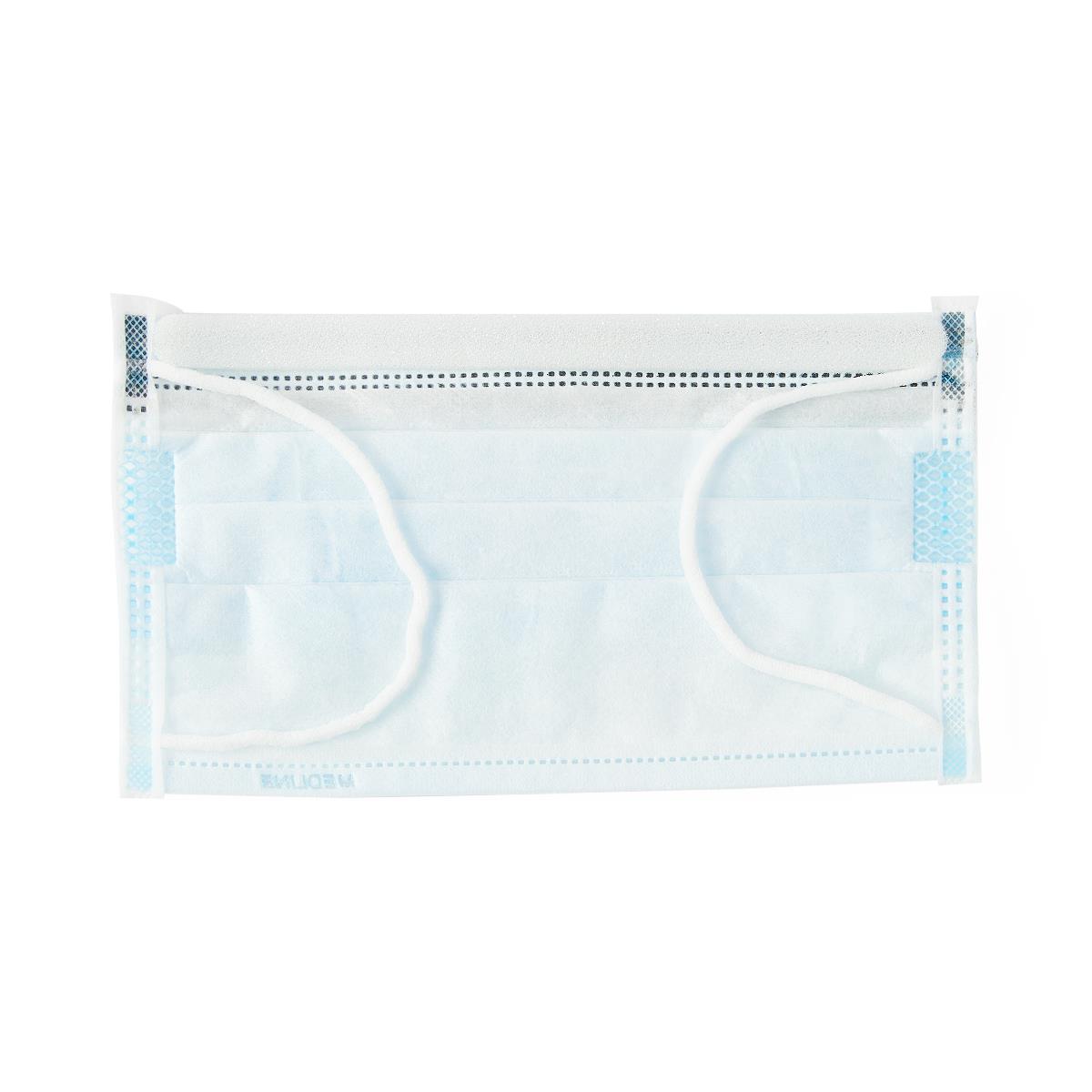 Medline ASTM Level 1 Procedure Face Mask with Anti-Fog Shield and Ear Loops