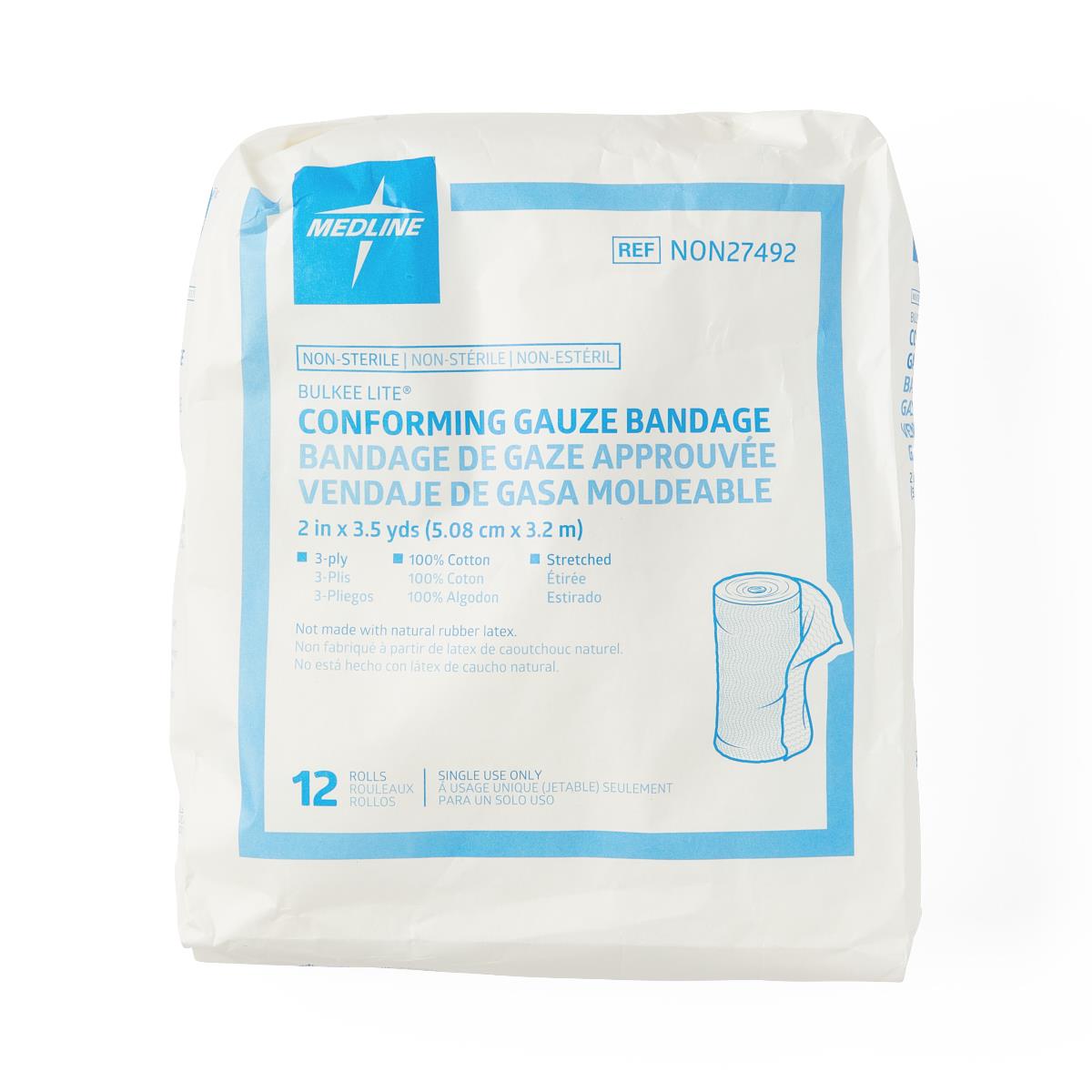 Bulkee Lite Nonsterile Cotton Conforming Bandages