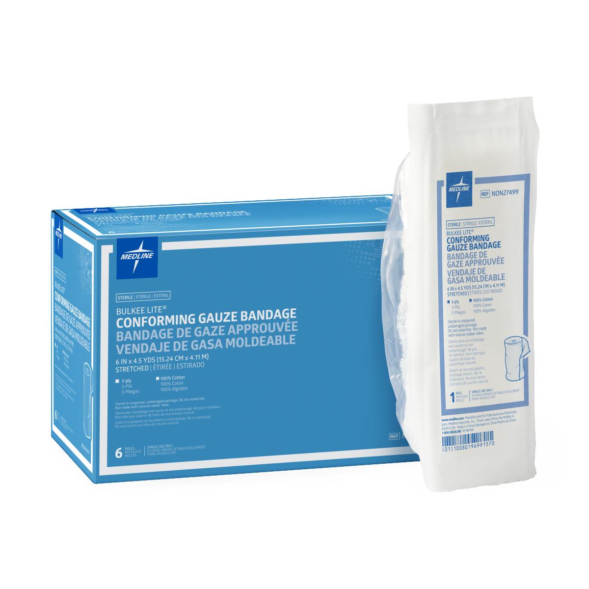 Bulkee Lite Sterile Cotton Conforming Bandages - BeHope