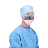 Medline ASTM L3 Procedure Face Mask with Eye Shield and Ear Loops