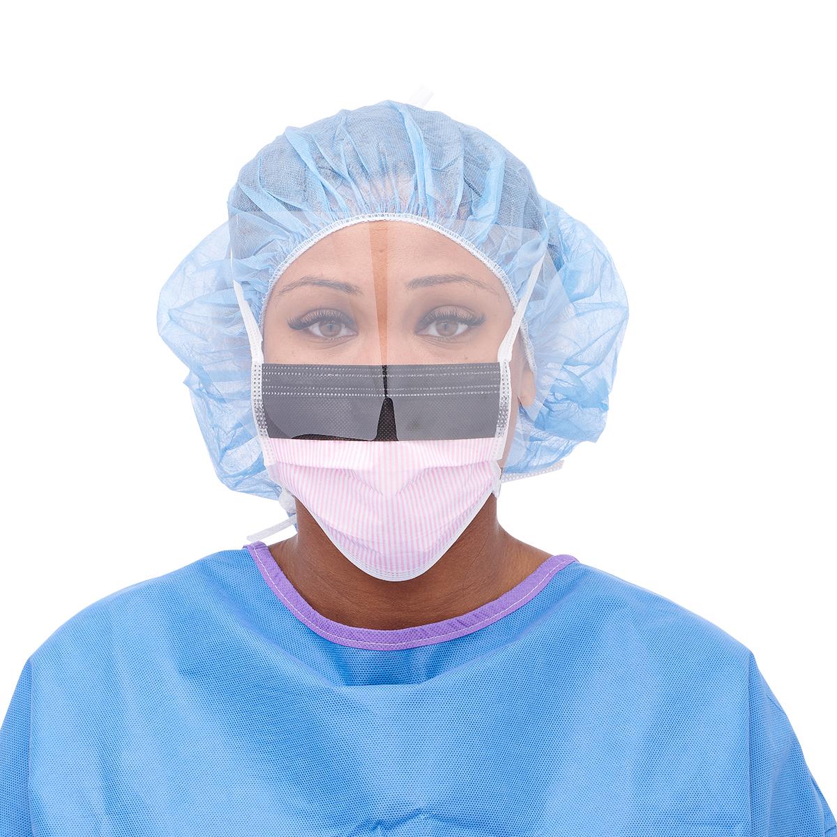 Medline ASTM Level 3 Surgical Face Masks with Eye Shield