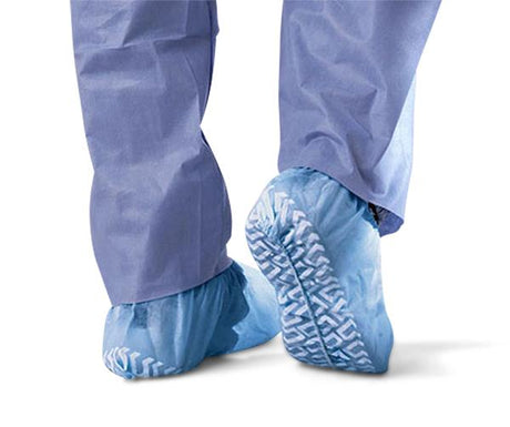 Medline Nonskid Medium-Weight Disposable Shoe Covers