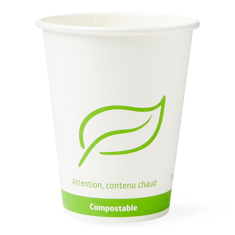 Medline Compostable Hot Drinking Paper Cups and Lids