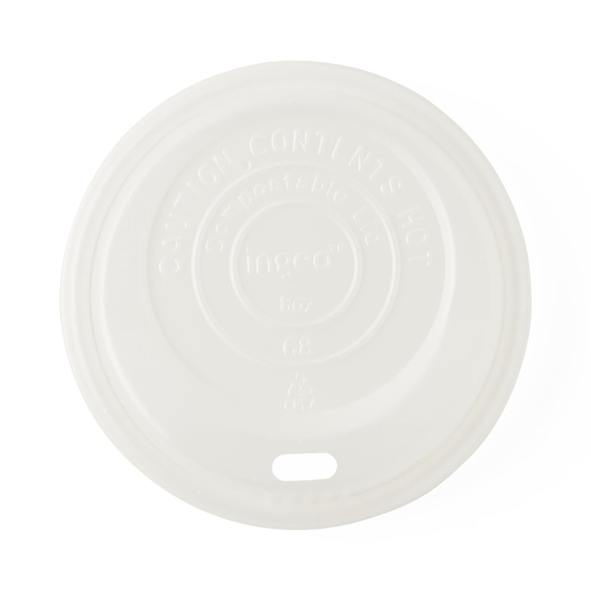 Medline Compostable Hot Drinking Paper Cups and Lids