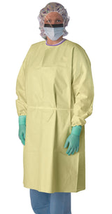 Medline Disposable AAMI Level 3 Yellow SMS Isolation Gown