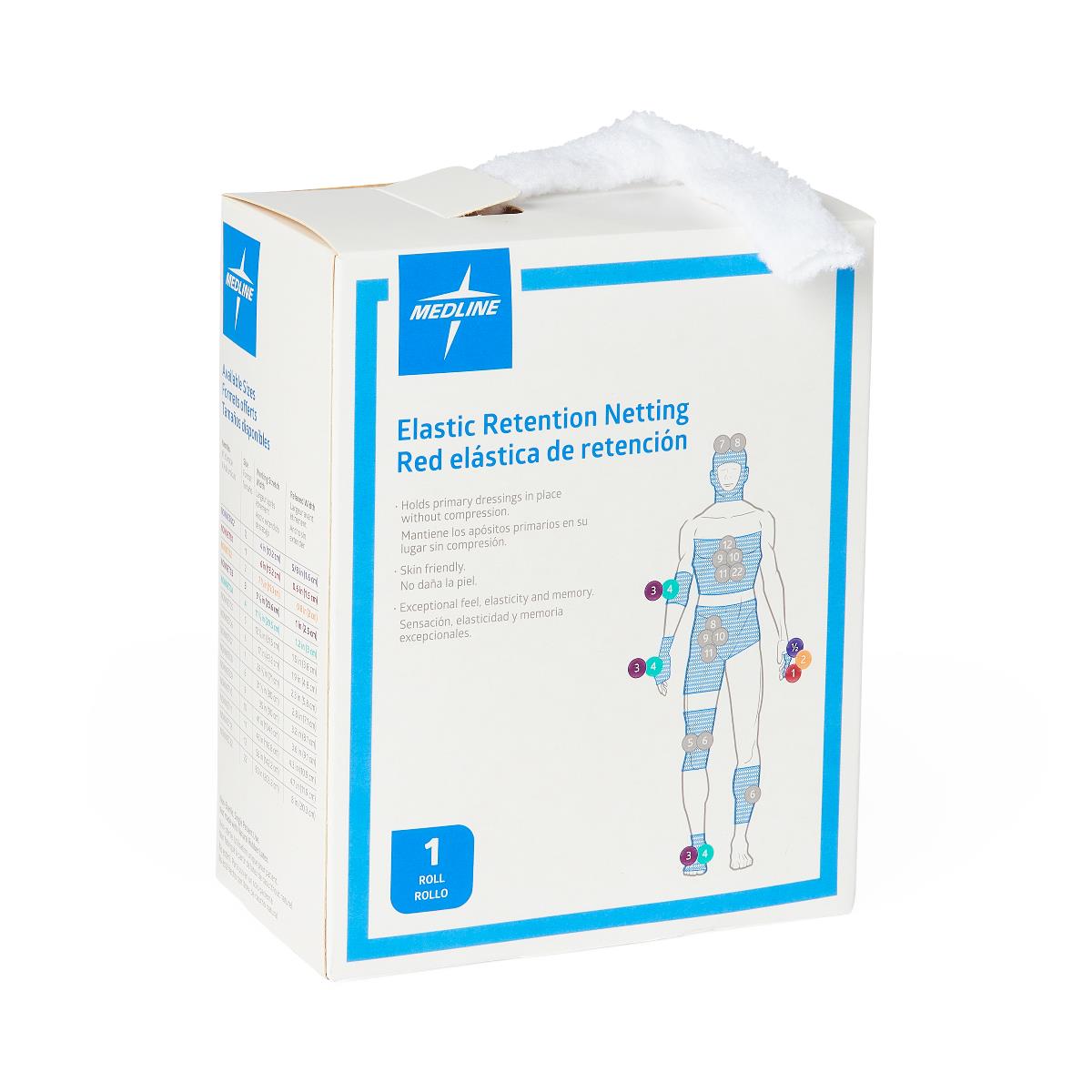 Medline Stretch Tubular Elastic Dressing Retention Net, main product view.