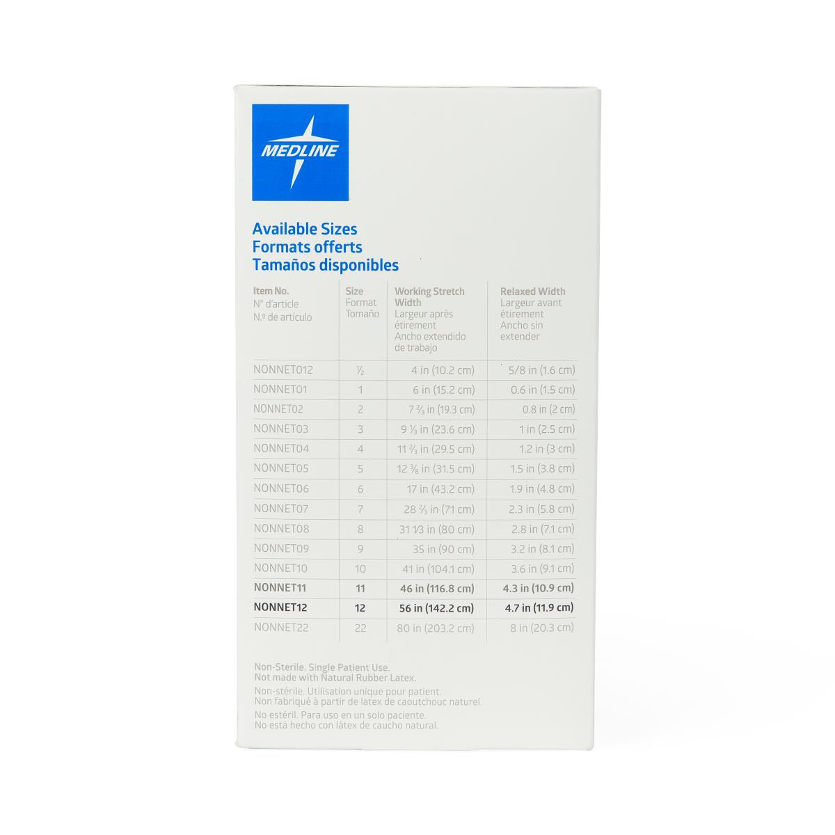 Medline stretch tubular elastic dressing retention net stretched.